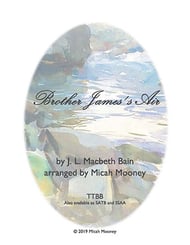 Brother James's Air TTBB choral sheet music cover Thumbnail